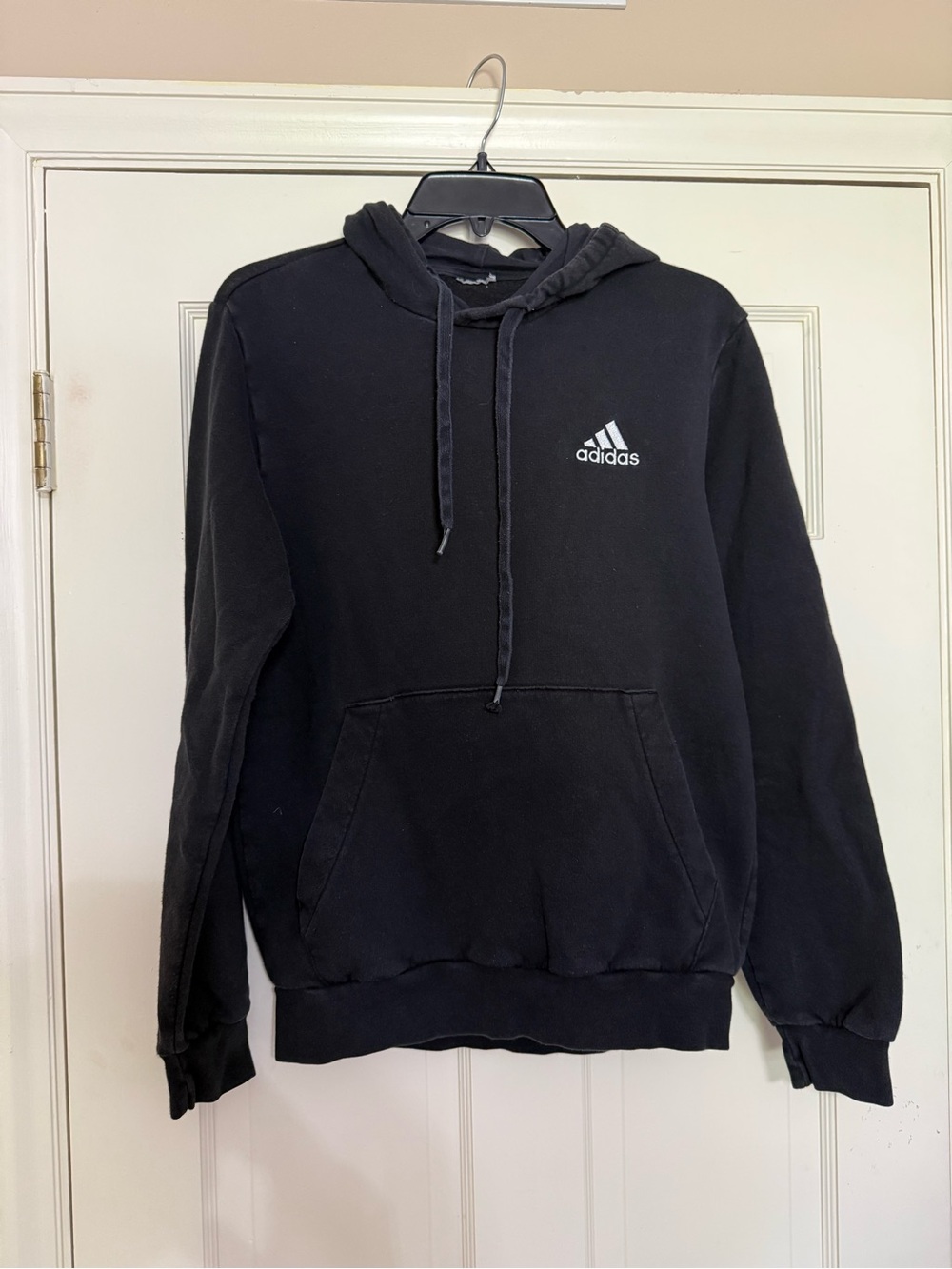 Adidas Black Hoodie Sweatshirt - S
